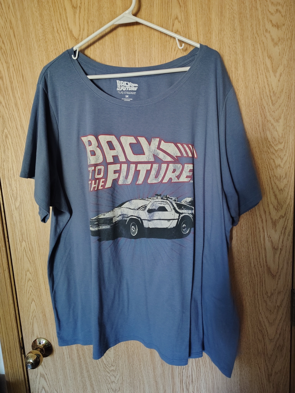 3X Back to the Future Shirt with DeLorean graphic